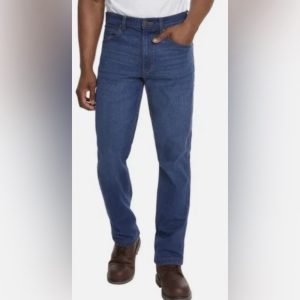 Kirkland Signature Men's Straight Fit Comfort Stretch Blue Jeans 32x34