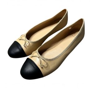 A New Day Janie Tan Memory Foam Flats with Bow size 10w